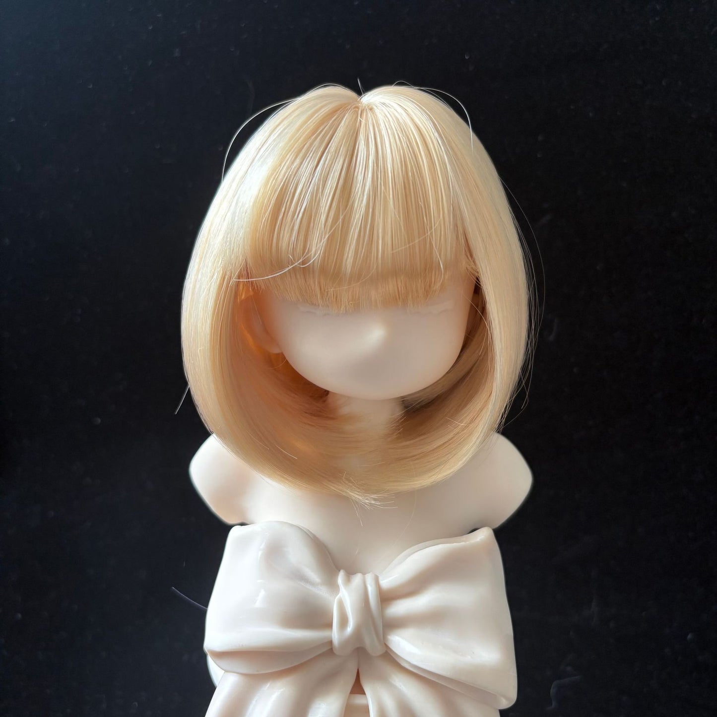 Doll Split Soft Silk Short Hair Straight Bangs Cos Wig