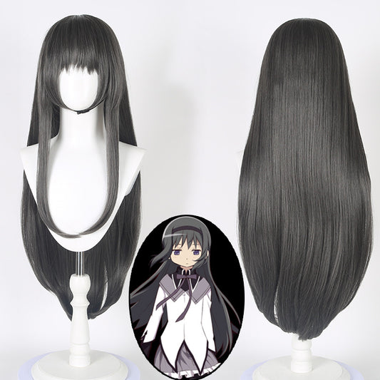 Magi Flame Black Gray Long Hair Cos Wig