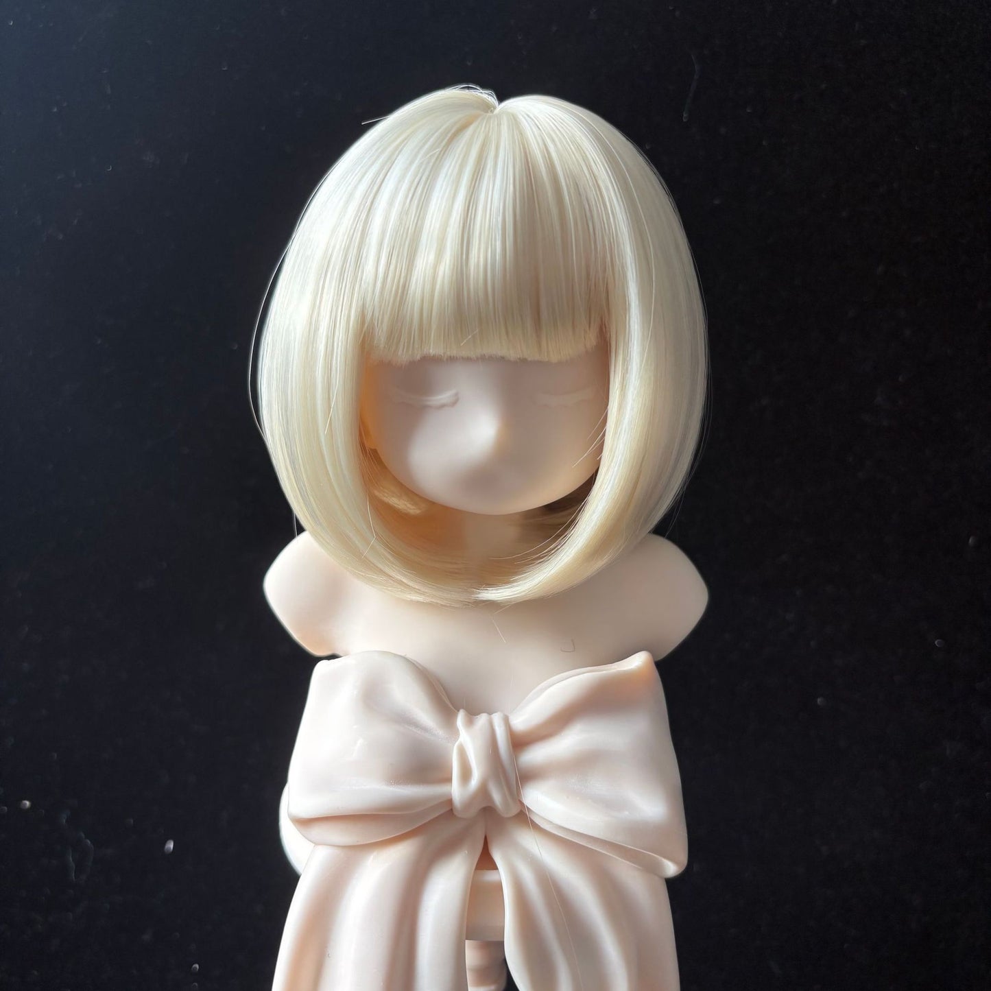 Doll Split Soft Silk Short Hair Straight Bangs Cos Wig