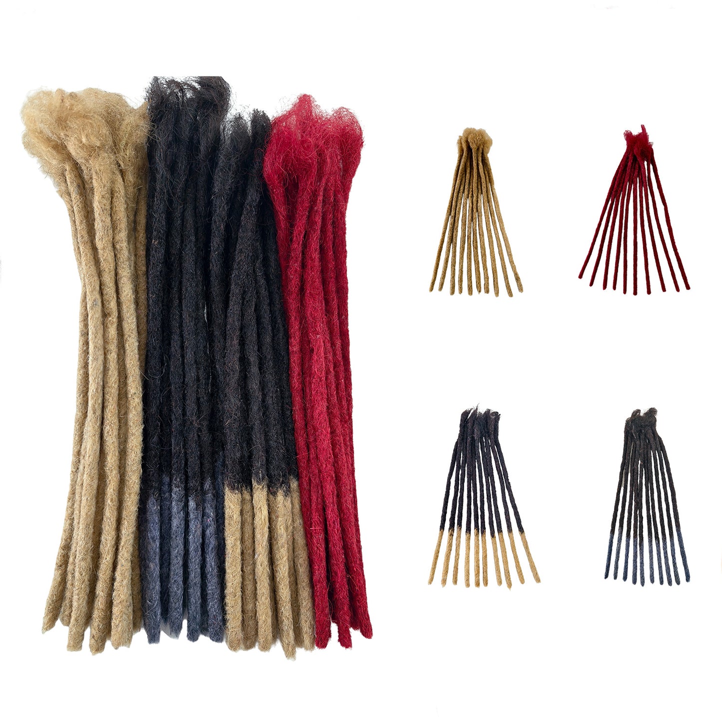 Human Dreadlocks Hand Rub African Head Real Hair Wig
