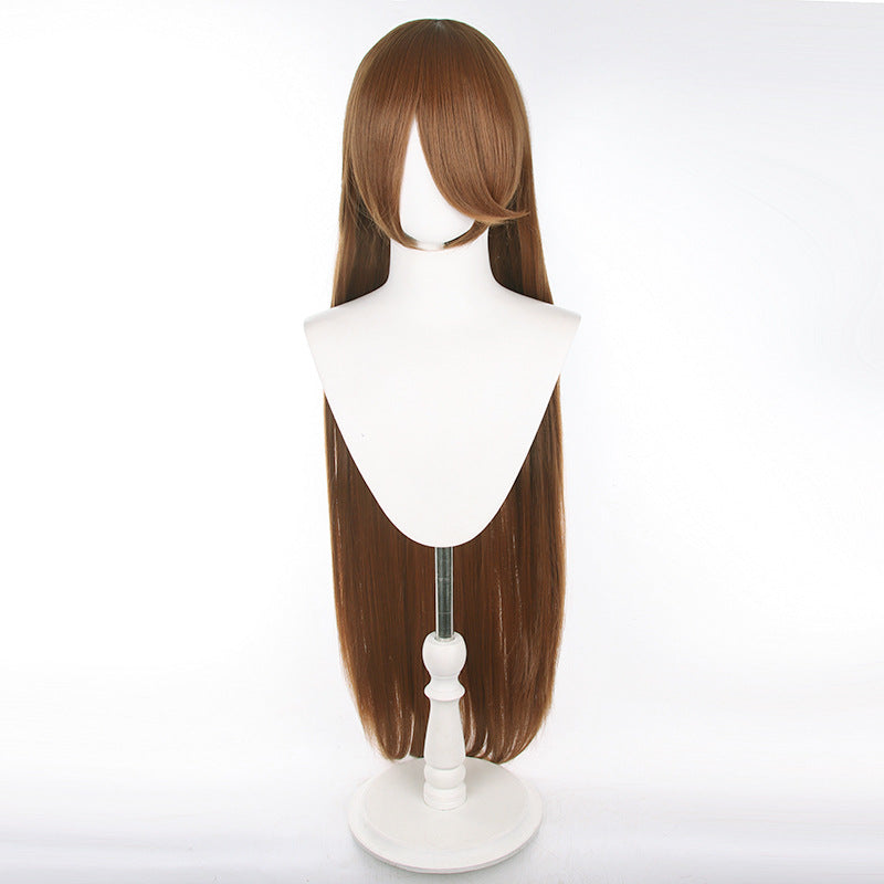 Universal Anime Long Straight Hair Mao Style Fiber Cos Wig