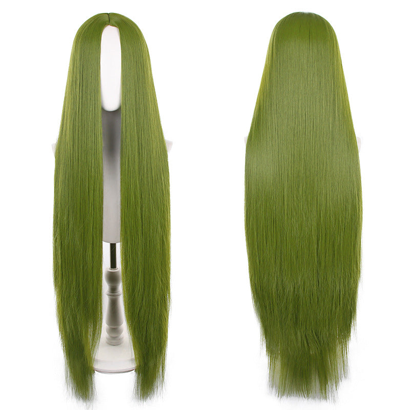 Mid-length Universal Long Straight Scalp Style Cos Wig