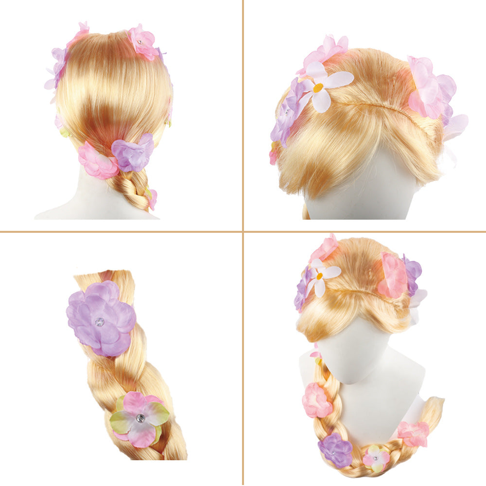 Hair Princess Big Braid Dress Up Role Cos Wig