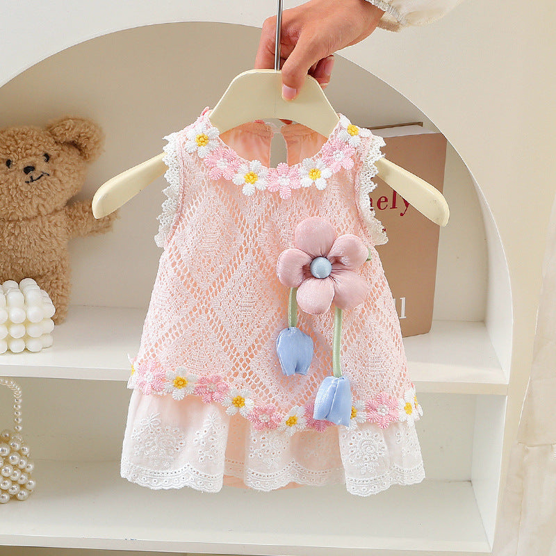 Summer Clothing Infant Bodysuit One-piece Hundred Days Western Style Bloomer Jumpsuit, Climbing Suit