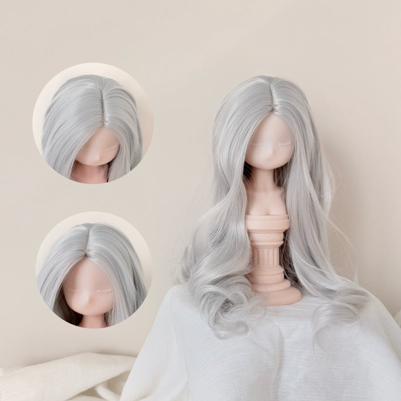 Doll Optional Medium Long Curly Hair Cos Wig