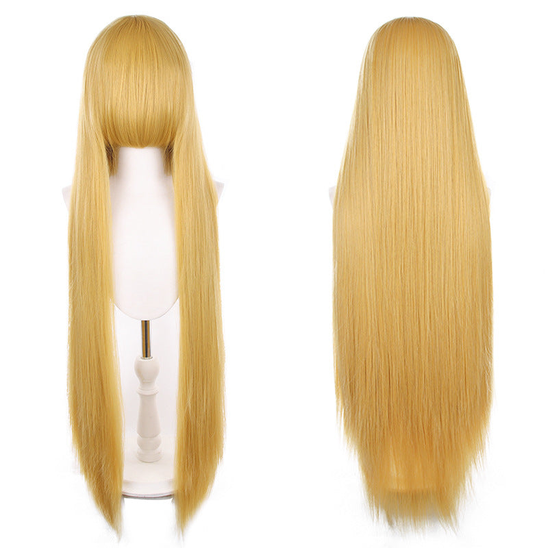 Mao Style Universal Scalp Head Long Bangs Cos Wig