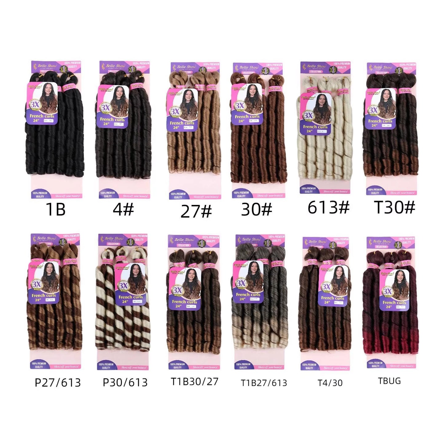 Fiber Low Temperature Tube Curved Large Wig Long Curls