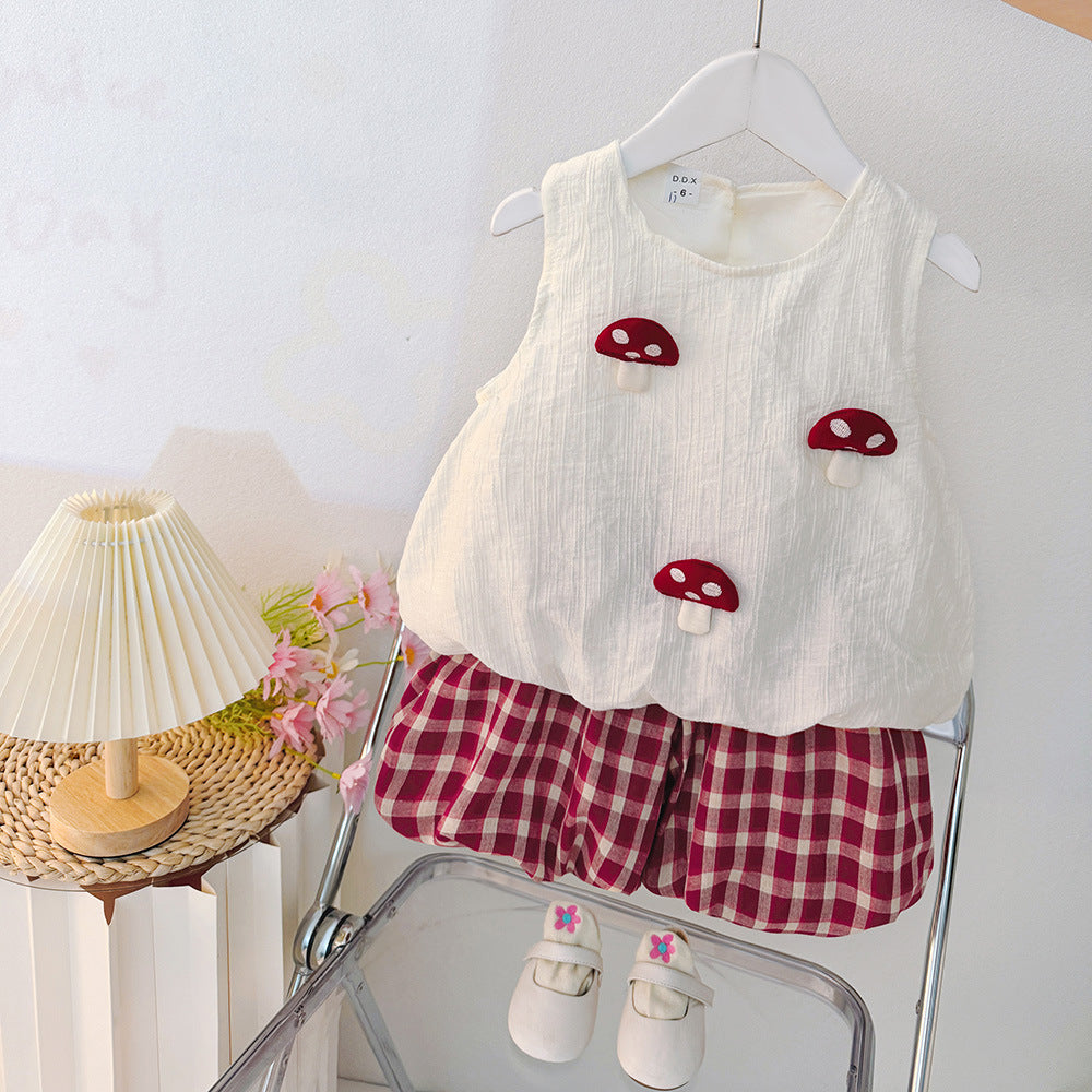 Old Infants Summer Korean Style Clothes Little Children's Suit