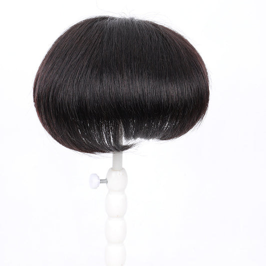 Women's & Men's Set White Covering Increasing Volume Can Real Hair Wig