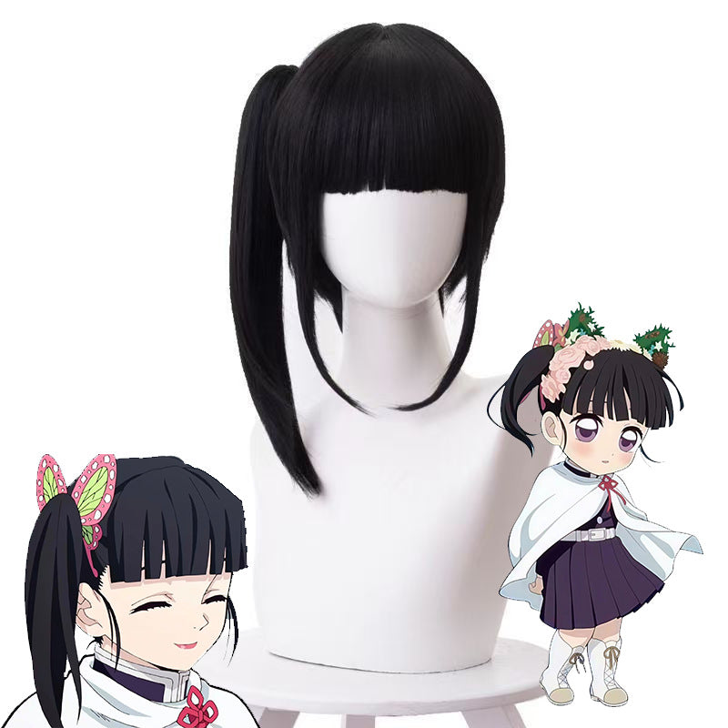 Flower Falling Hu Natural Black Tiger Mouth Clip Small Cos Wig