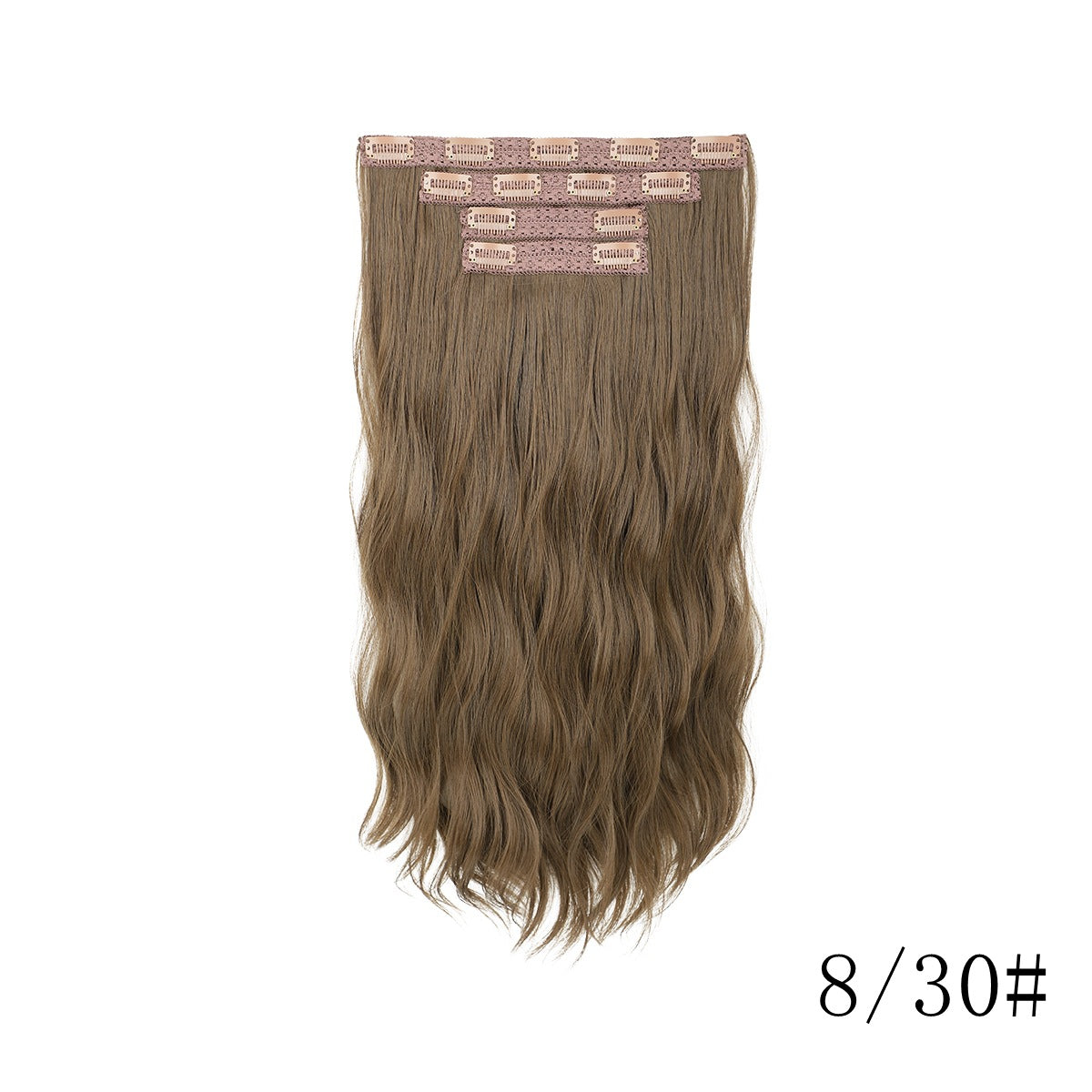 Long Curly Female Set Hairpiece Clip Chemical Fiber Hair Wig