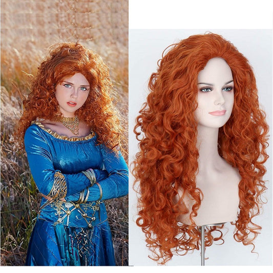 Fluffy Small Volume Fiber Long Curly Cos Wig