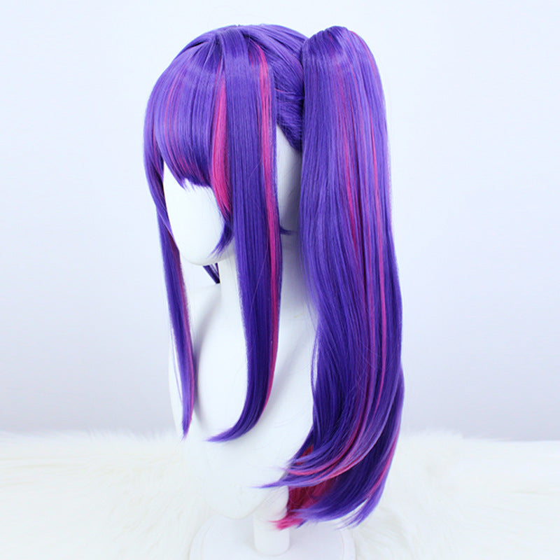 My Love Dark Purple Medium Ponytail Cos Wig