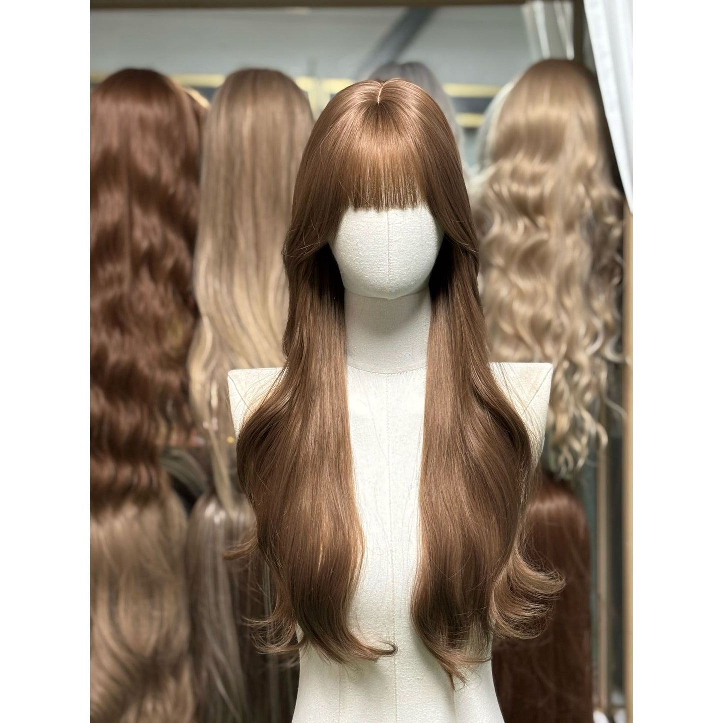 Hair Straight Curly Big Wave Realistic Wig Long Curls