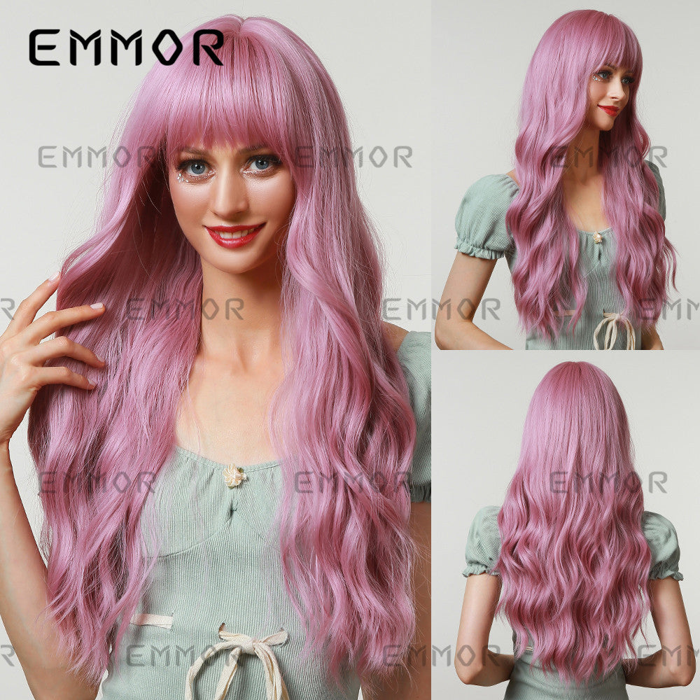 Christmas Halloween Festival Anime Style Air Bangs Big Wave Multiple Wig Long Curls