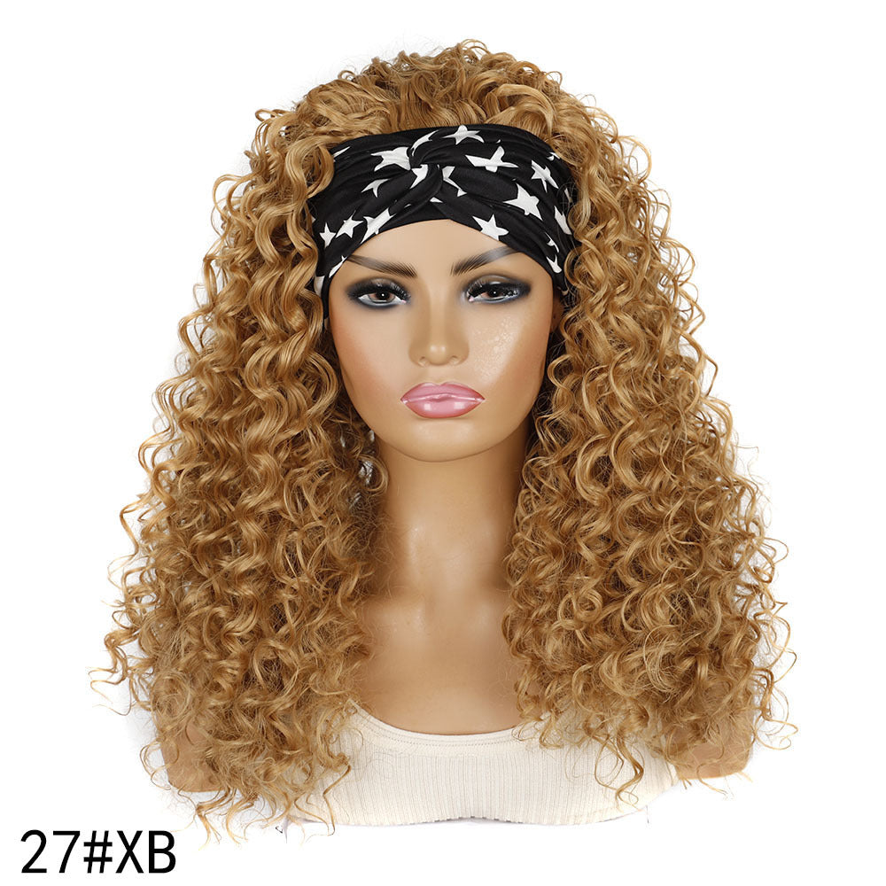 Band Head Cover Export Curly Roll Chemical Wig Long Curls