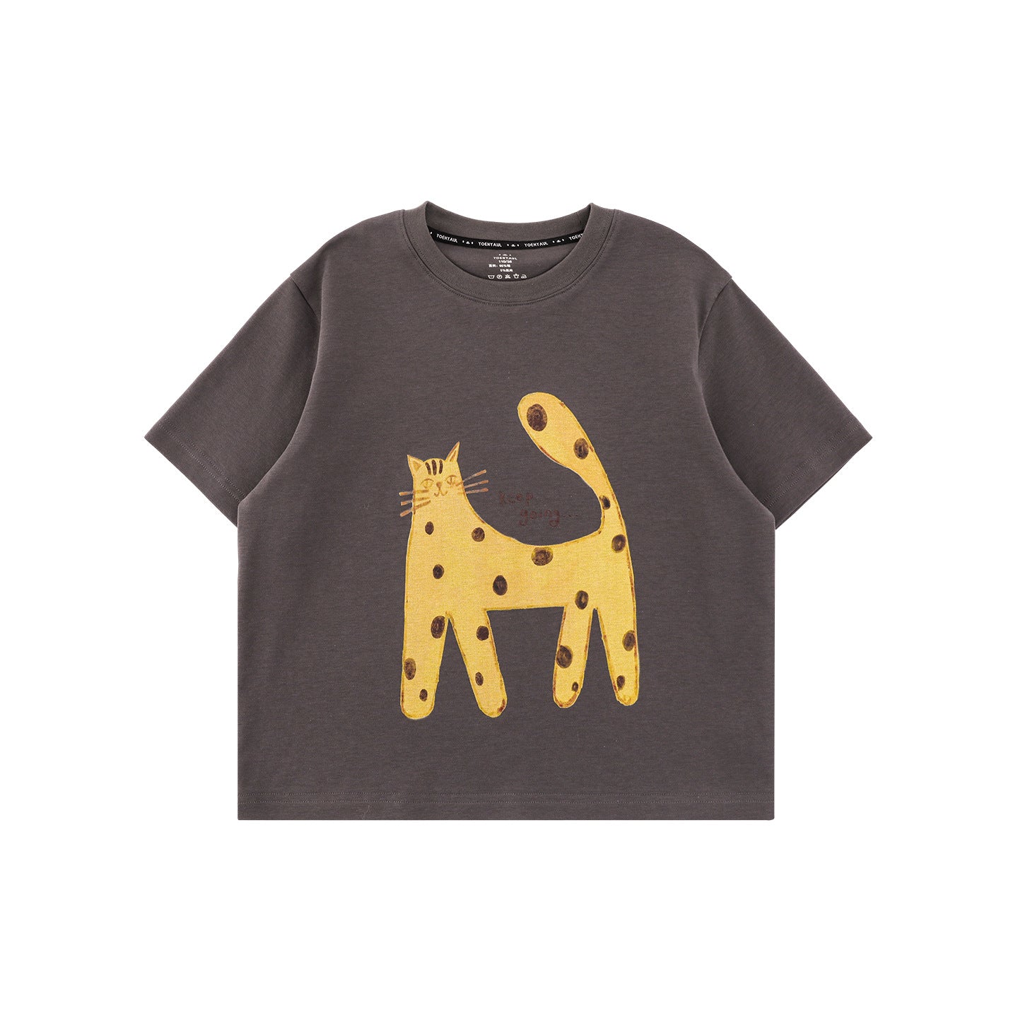 Cartoon Animal Print Short-sleeved Summer Top Soft Children's T-shirt