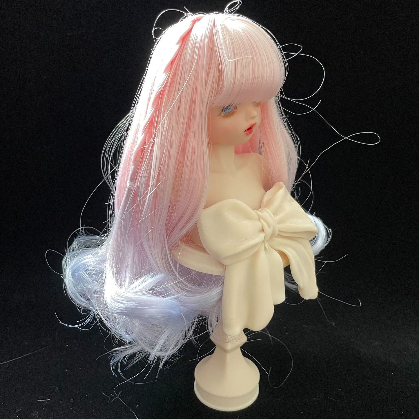 Points Ye Doll Pink Blue Gradient Cos Wig