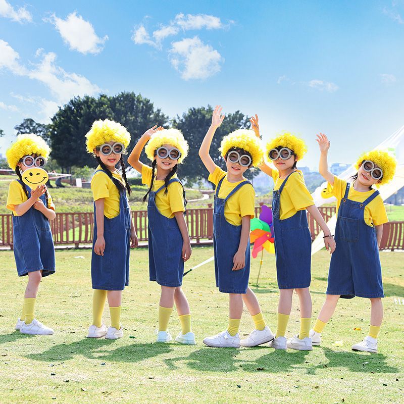 Children's Little Yellow Dancing Dress Performance Clothes Children's Suit