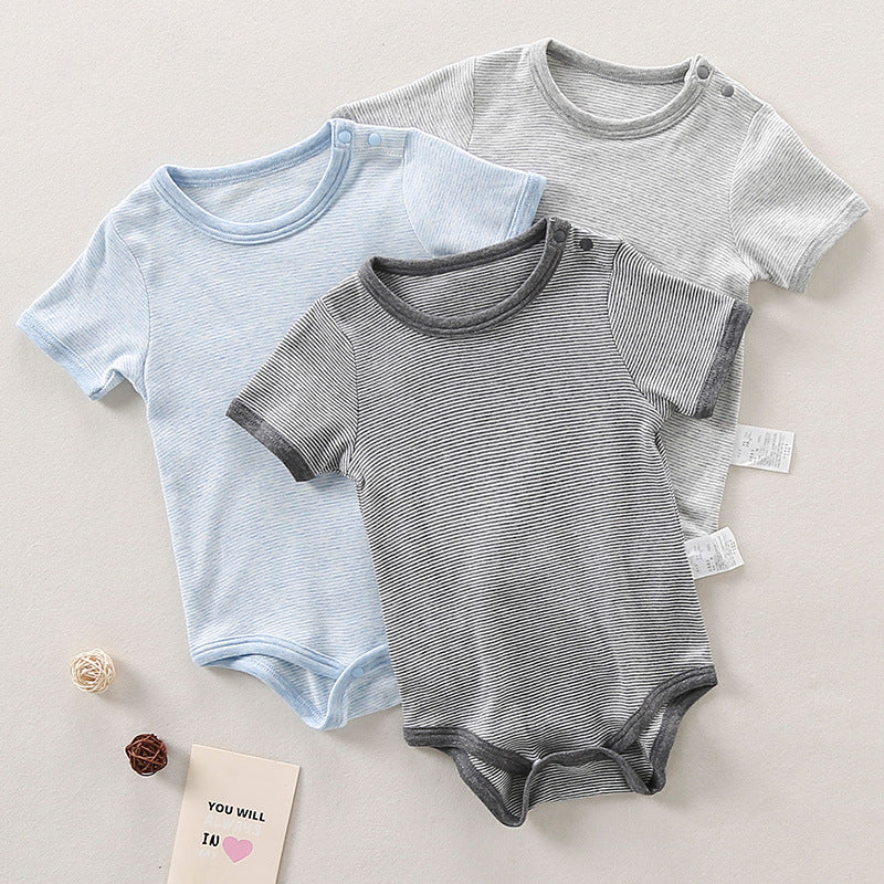 Children's Pieces 2 Packs Starting From Jumpsuit Short Sleeve Born Triangle Jumpsuit, Climbing Suit
