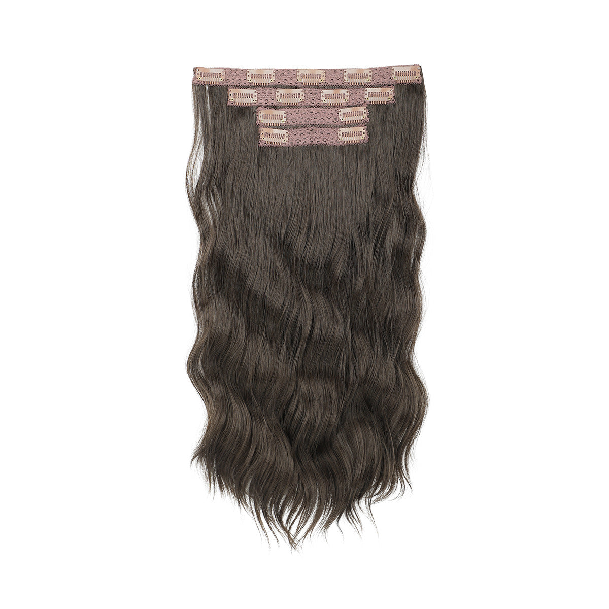 Long Curly Female Set Hairpiece Clip Chemical Fiber Hair Wig