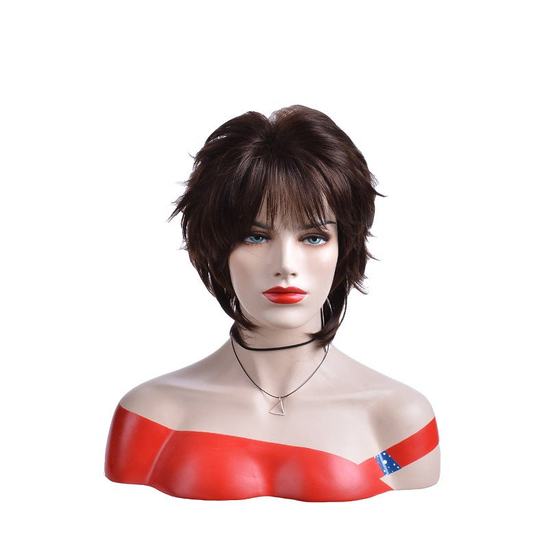 Classic Attractive Graceful Innovative Fluffy Female Wig Short Curly Hair
