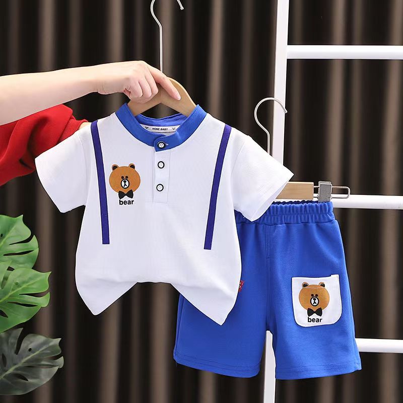 Children's Summer Casual Clothing Short-sleeved Sports Two-piece Children's Suit