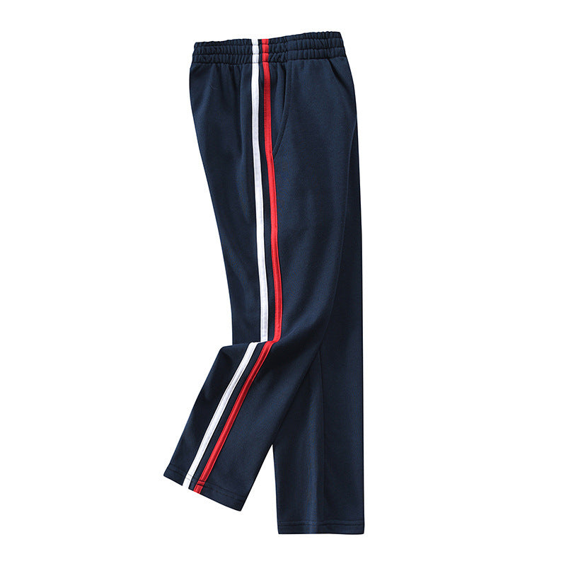 Children's Blue School Uniform Primary Single Stripe Children's Pants