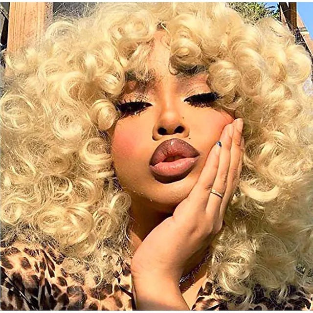 Women's African Wigs With Small Fashion Chemical Wig Short Curly Hair