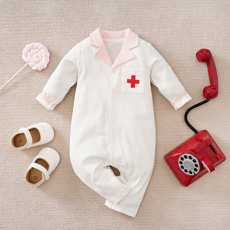 Cartoon Jumpsuit Full Cotton Thin Section Pullover Rompers Long Sleeve Jumpsuit, Climbing Suit