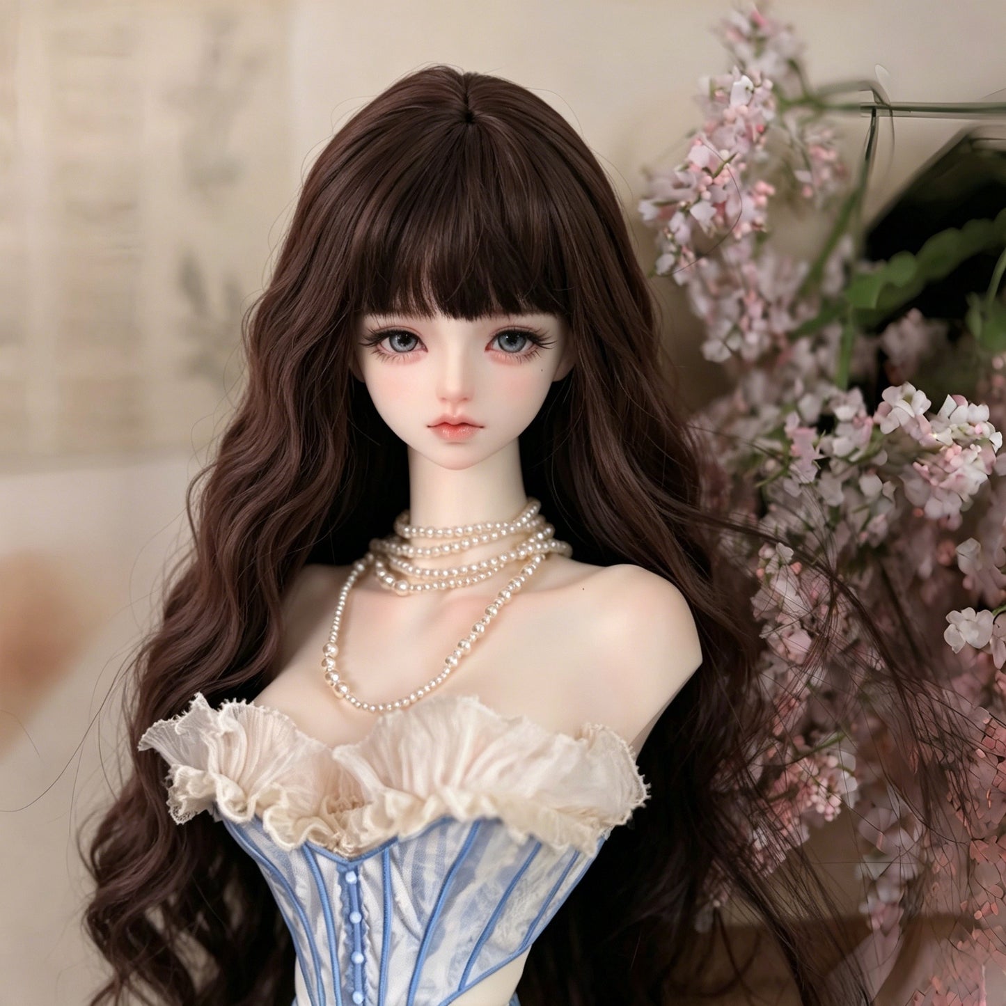 Doll Points Change Clothes Hair Optional Soft Silk Cos Wig