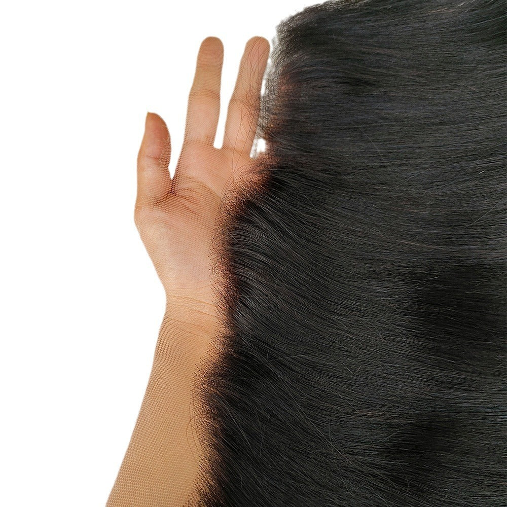 Swiss Net Lace Accessories Human Block Real Hair Wig