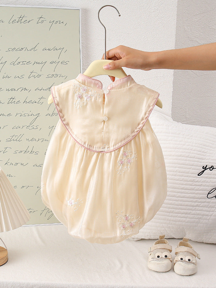 Summer Year Old National Style Clothes Jumpsuit Sleeveless Chinese Jumpsuit, Climbing Suit