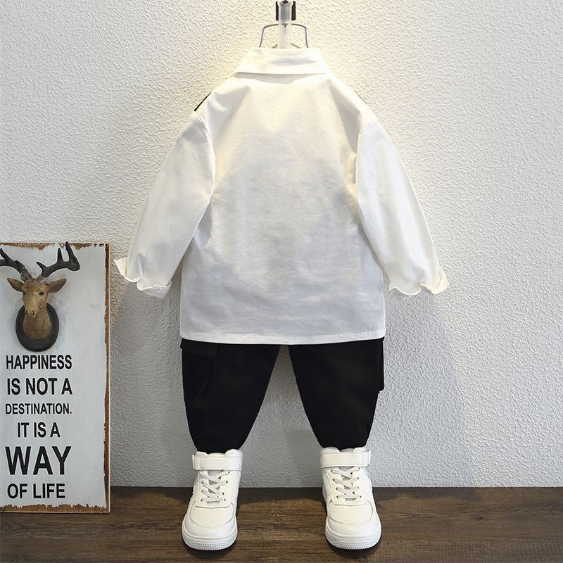 Children's Captain Clothing Fashion T-shirt Summer Clothes Children's Suit