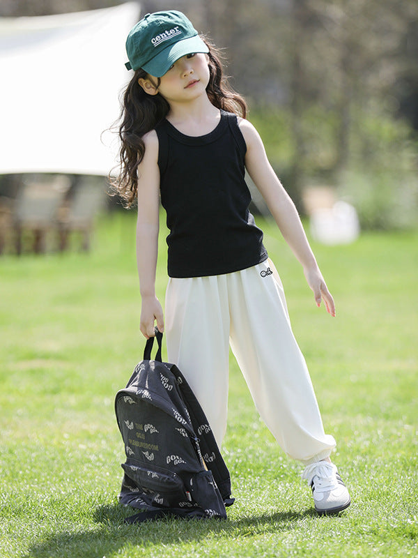 Children's Week Trousers Solid Color Thin Uv Protection Children's Pants