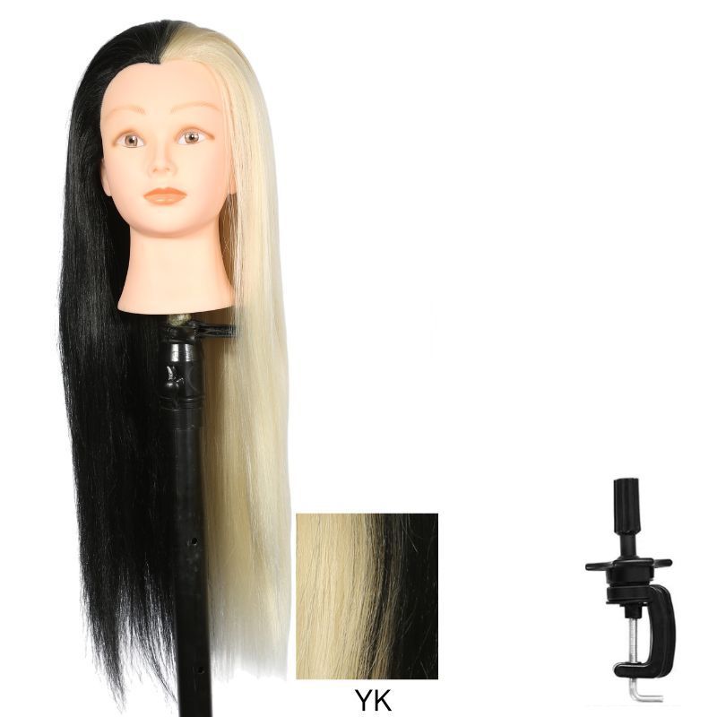 Model Head Practice Hairdressing Hair Cutting Teaching Mock Other Wig