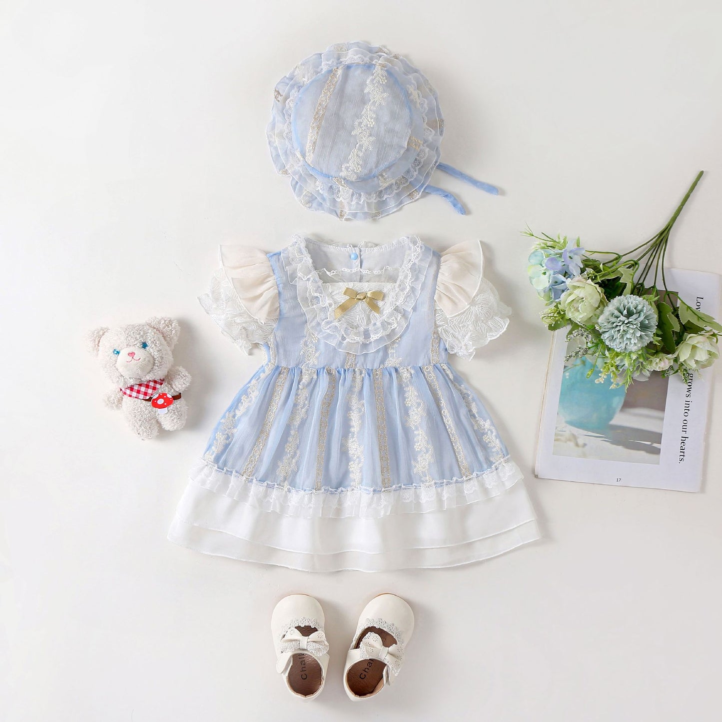 Women's & Children's Summer Outing Thin Skirt Short Chinese Children's Dress