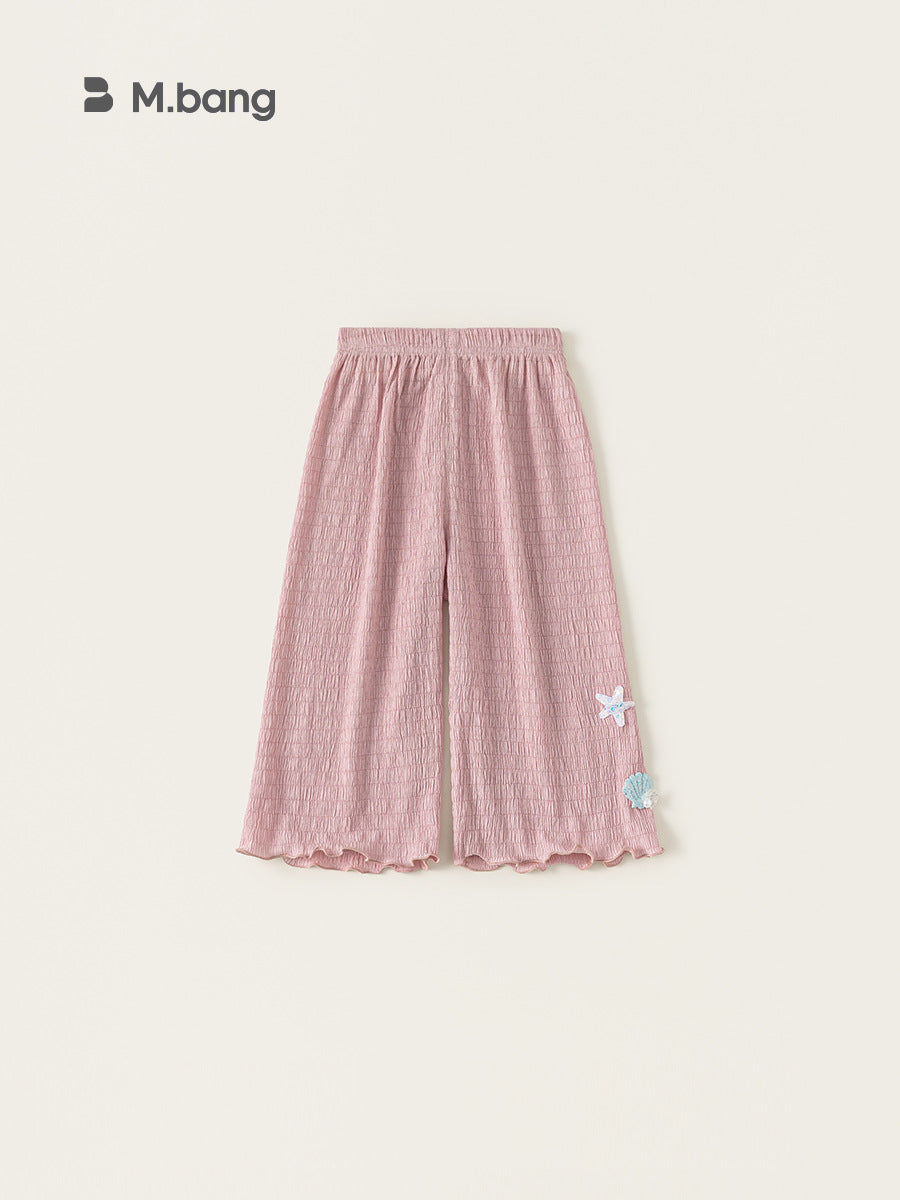 Children's Trousers Summer Thin Seaside Holiday Solid Color Children's Pants