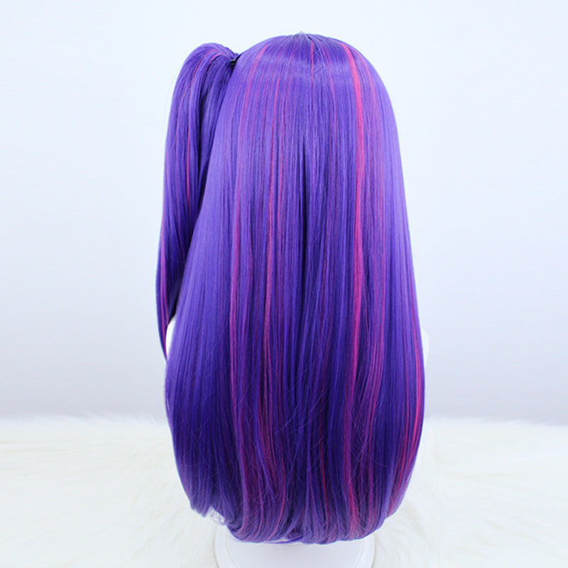 My Love Dark Purple Medium Ponytail Cos Wig