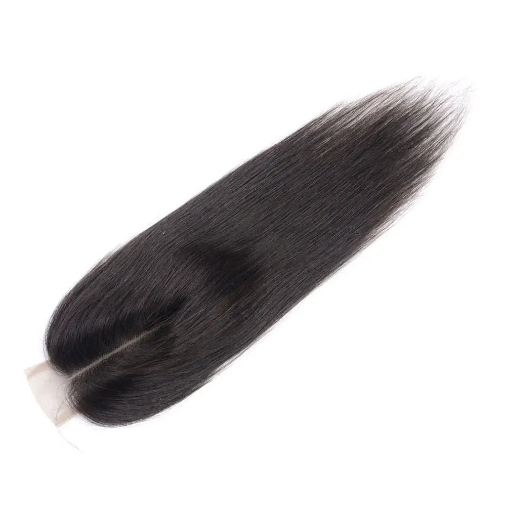 Kim Swiss Transparent Lace Closure Straight Real Hair Wig
