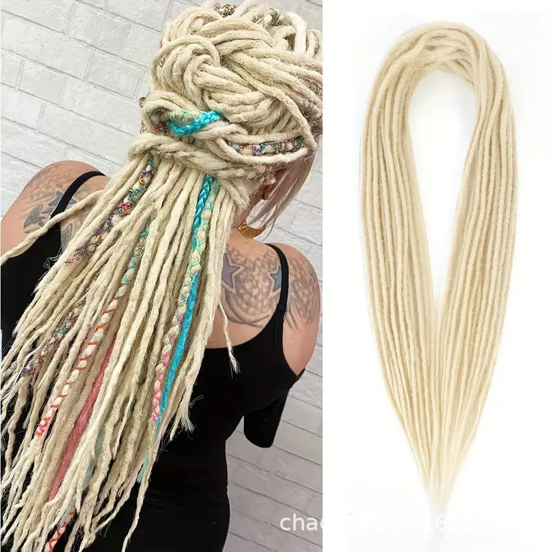 Fiber Crochet Hair Hip Hop Reggae Double Wig Ponytail