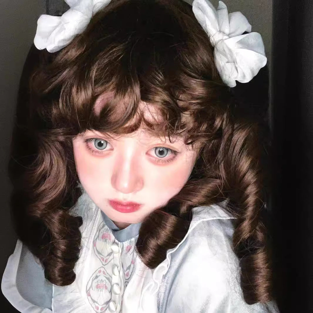 Women's Lolita Retro French Elegant Court Gorgeous Wig Short Curly Hair