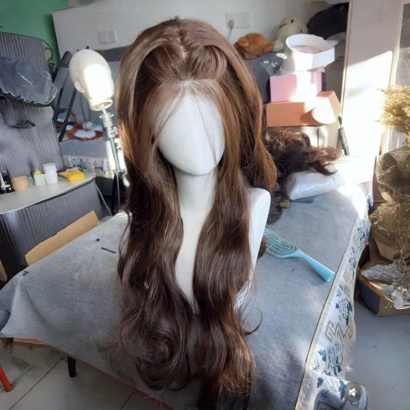 Forehead Lace Ancient Early Natural Refined Wig Long Curls