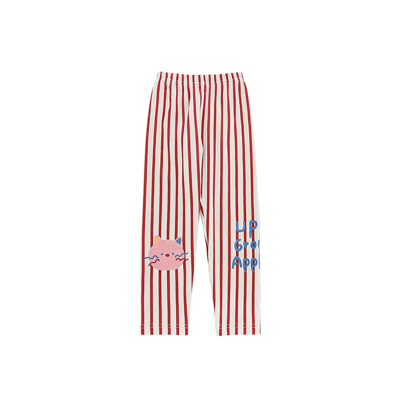 Cartoon Printed Leggings Childlike Cute Casual Children's Pants