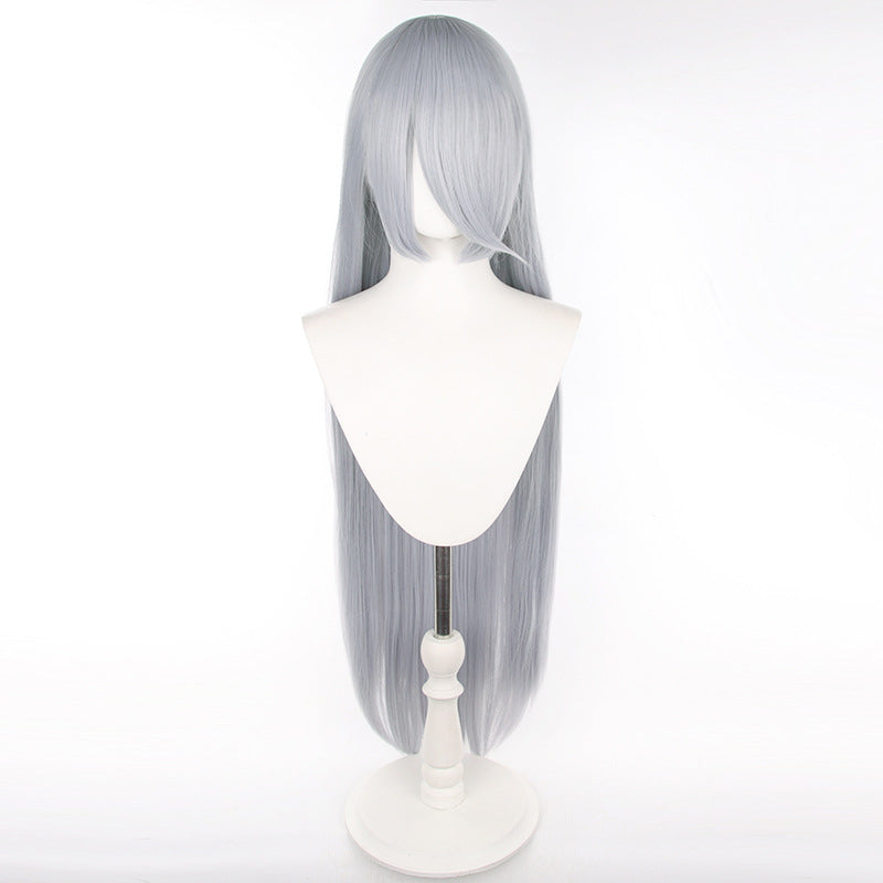 Universal Anime Long Straight Hair Mao Style Fiber Cos Wig