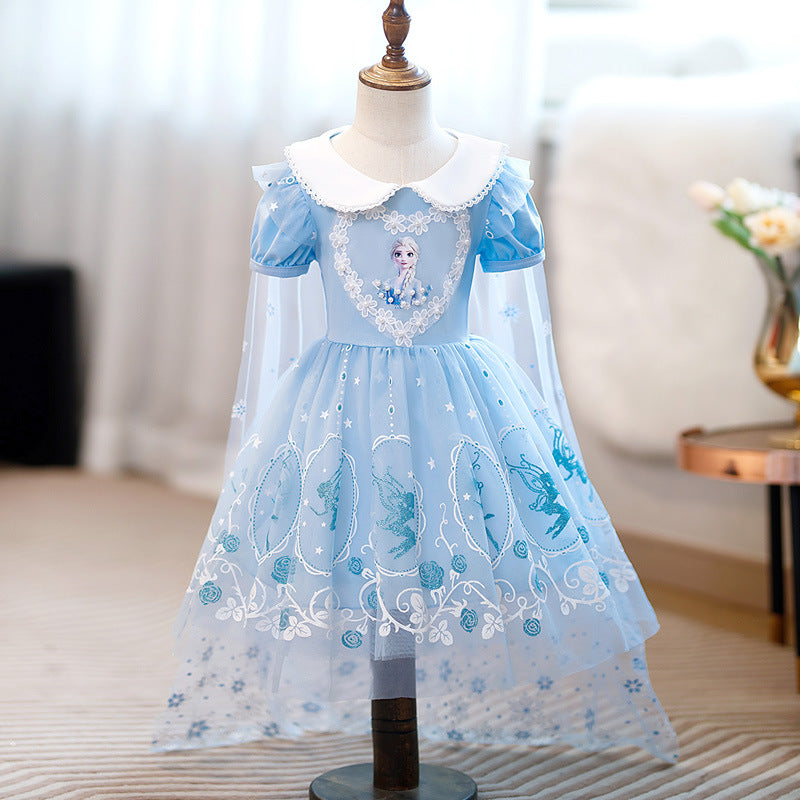 Children's Frozen Princess Elsa Skirt Summer Children's Dress