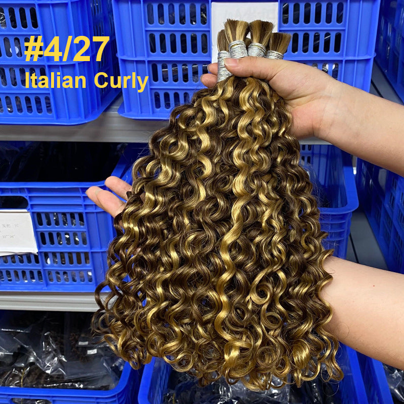Durable Pretty Human Bulk Color Band Real Hair Wig