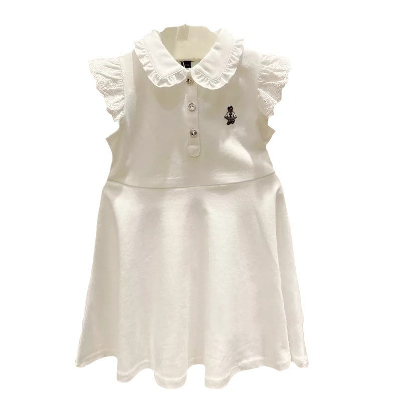 Class Summer Korean Style Little Bear Soft Breathable Children's Dress