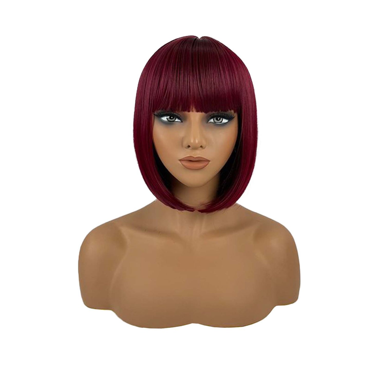 Beautiful Fashion Fiber Bangs Synthetic Wigs Wig Short Straight Hair