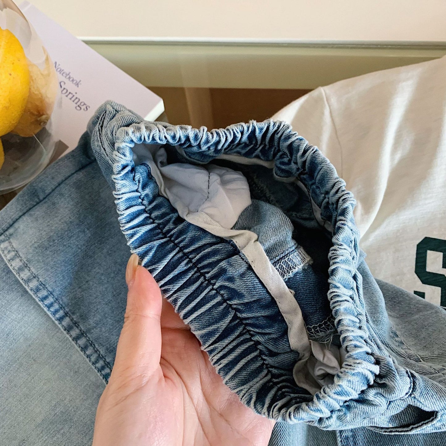 Children's Denim Shorts Summer Personal Leisure Middle Children's Pants